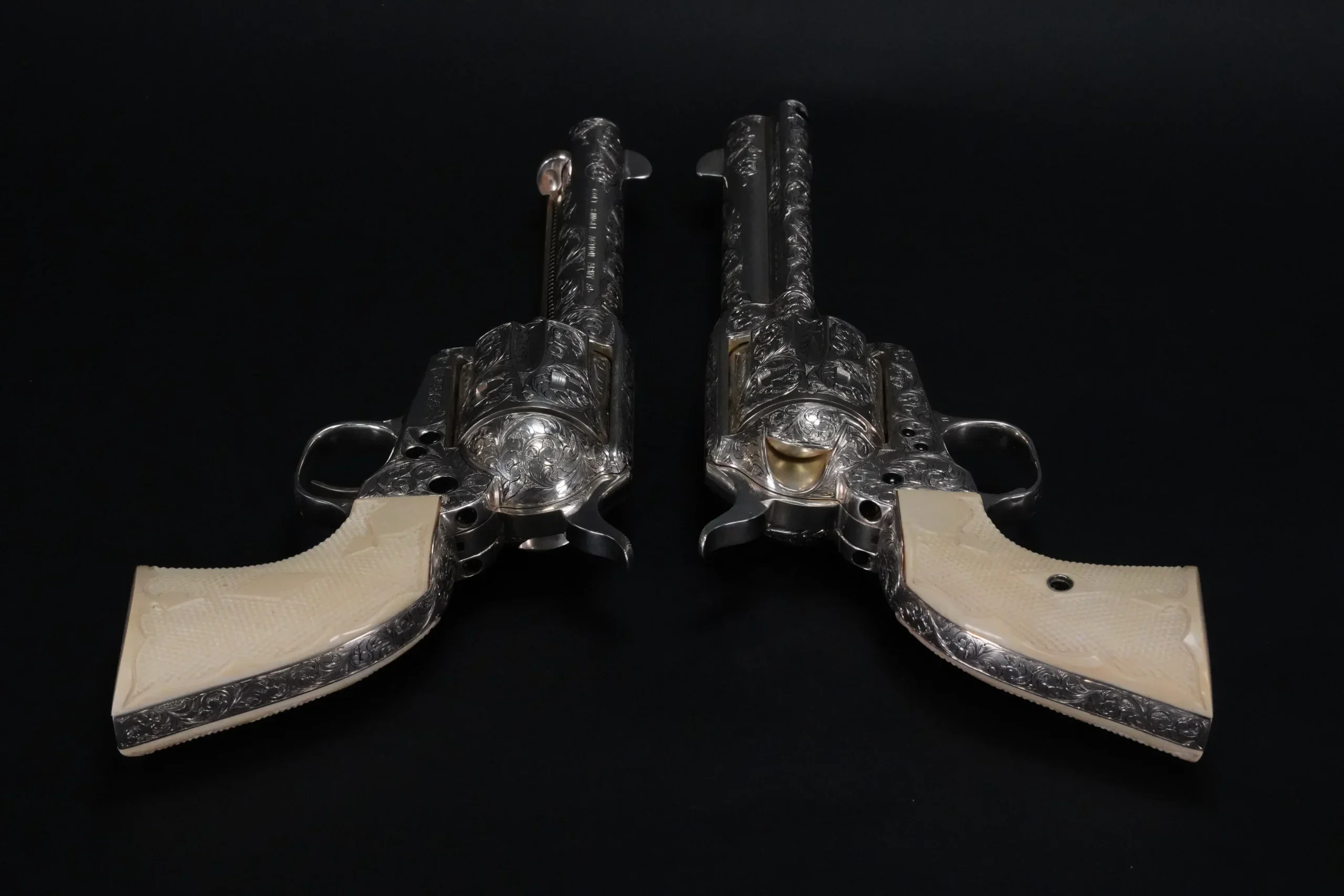 Colt Single Action Army Consecutive Pair Factory Class D Master Engraved by Jan Gwinnell photo 6