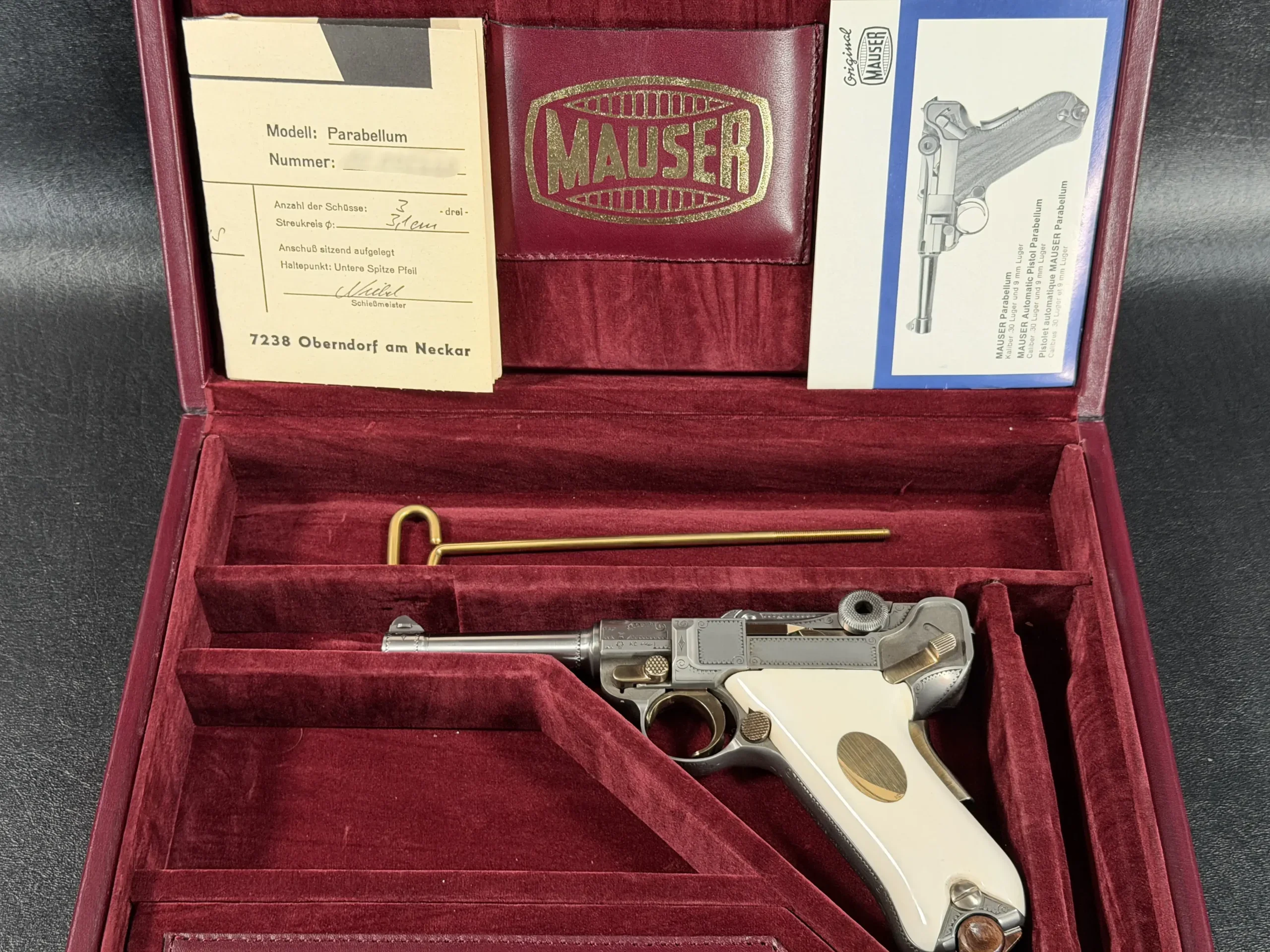 Mauser Parabellum P08 Luger IWA '88 Engraved photo 2