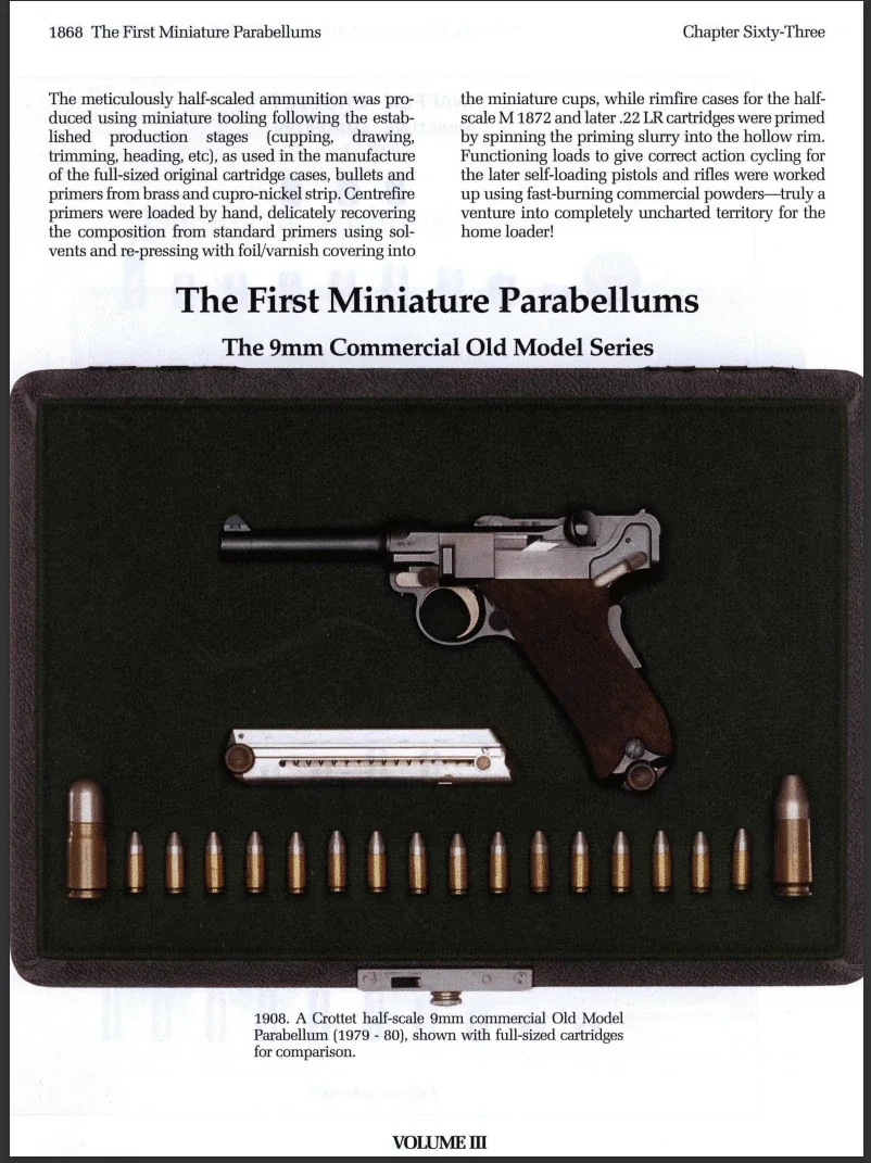 Léon Crottet Half-Scale Swiss P08 Luger photo 9