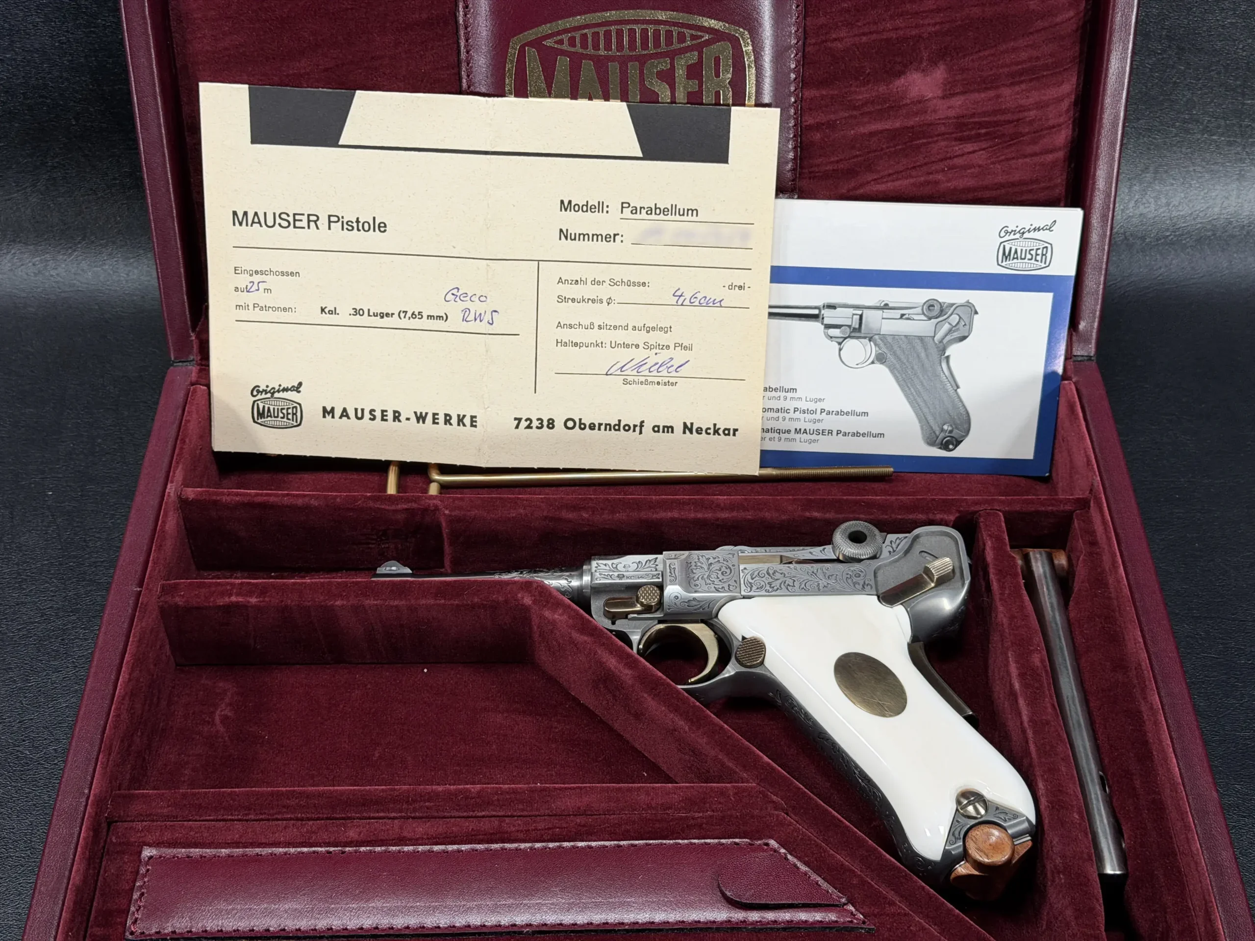 Mauser Parabellum P08 Luger IWA '84 Engraved photo 2