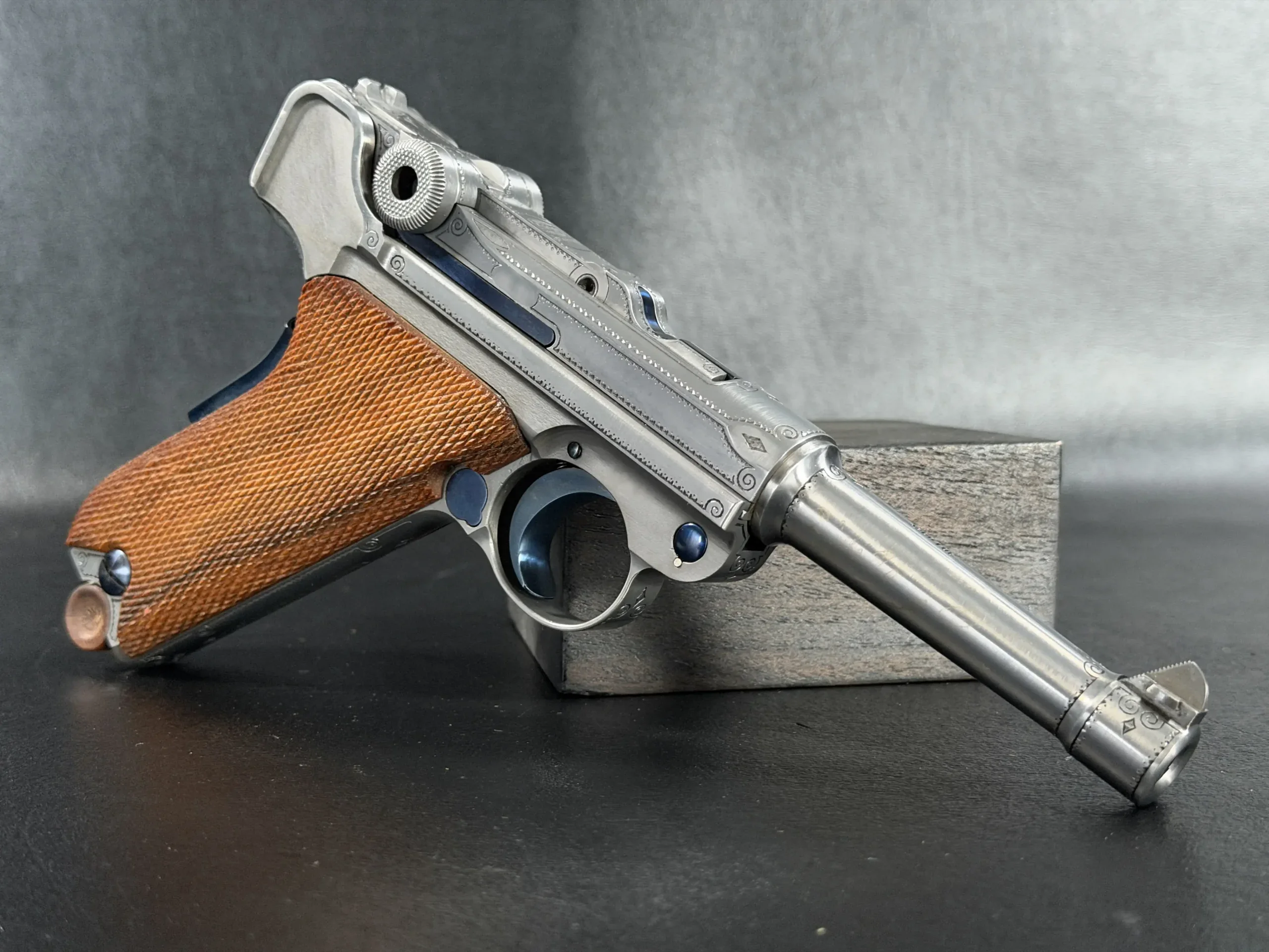 Mauser Parabellum Luger Engraved IWA Exhibition Piece photo 6