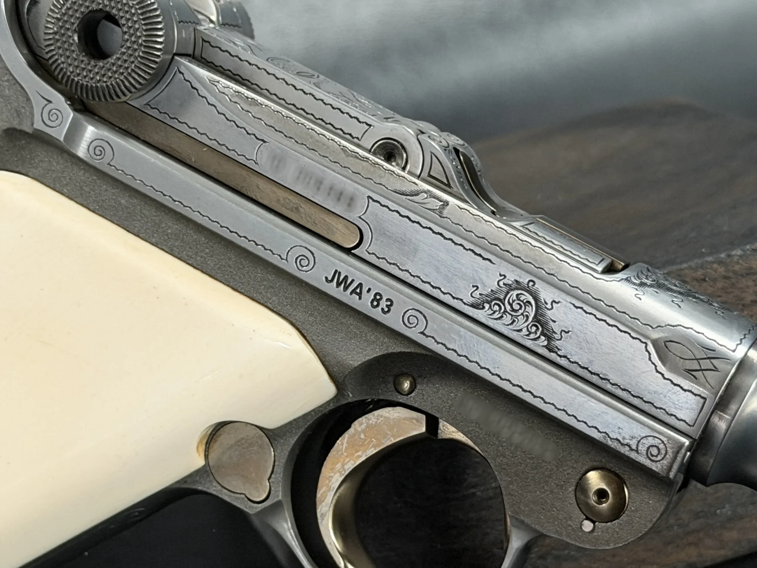 Mauser Parabellum P08 IWA '83 Engraved Luger photo 5